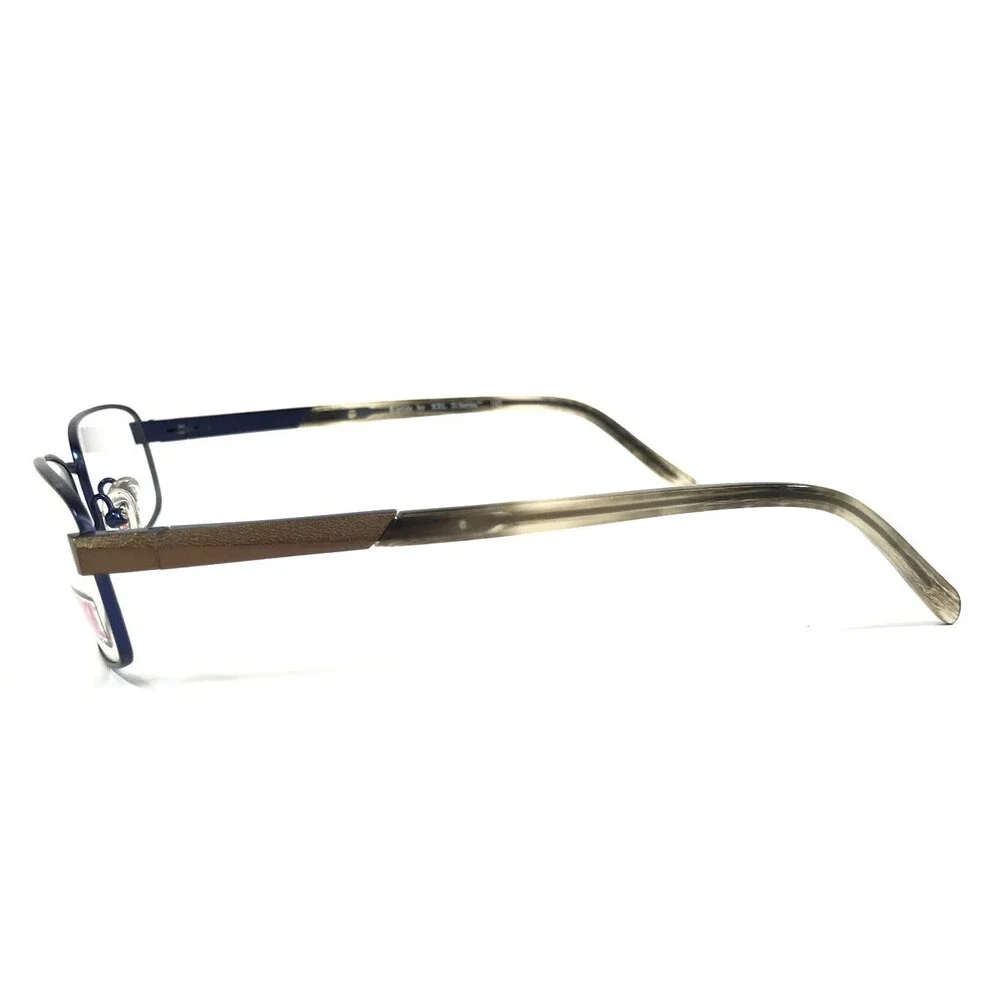 XXL Ti Series Eyeglasses Frames Riptide Brown Blue Titanium Rectangle 58-20-145